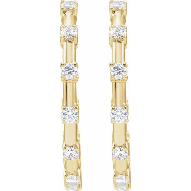 14k-yellow-1-ctw-lab-grown-diamond-inside-outside--hoop-earrings