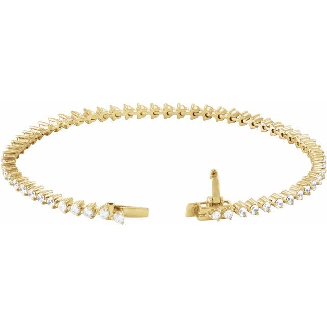 14k-yellow-3-ctw-lab-grown-diamond-7-1/4"-line-bracelet