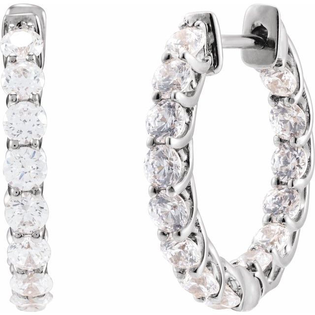 14k-yellow-2-1/5-ctw-lab-grown-diamond-inside-outside--hoop-earrings