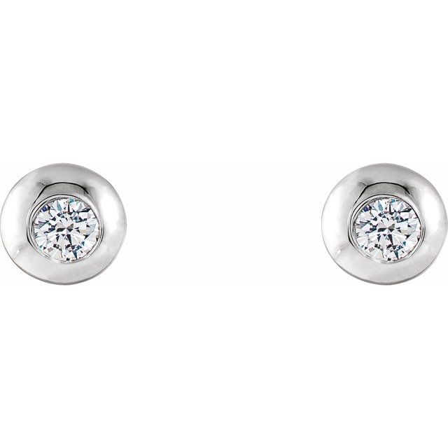 14k-white-1/8-ctw-lab-grown-diamond-domed-stud-earrings