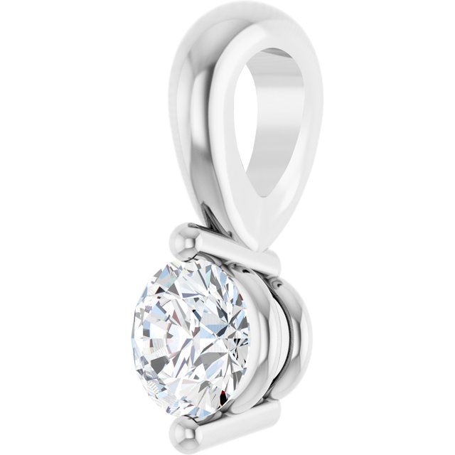 14k-white-1/10-ct-lab-grown-diamond-pendant
