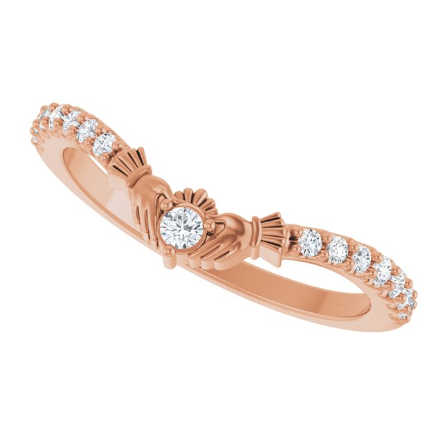 14k-rose-gold-1/5-ctw-lab-grown-diamond-claddagh-contour-band