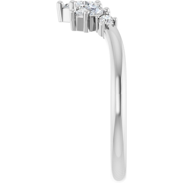 platinum-3/8-ctw-lab-grown-diamond-contour-band