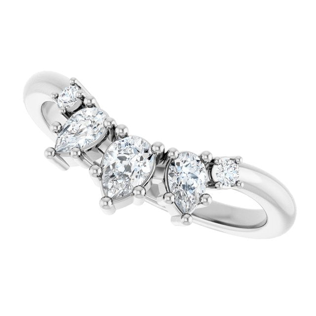 platinum-3/8-ctw-lab-grown-diamond-contour-band