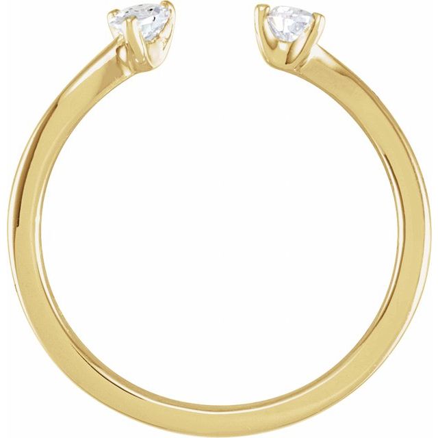 14k-yellow-1/5-ctw-lab-grown-diamond-two-stone-ring
