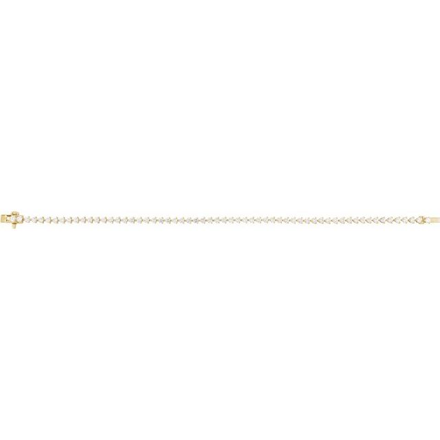 14k-yellow-3-ctw-lab-grown-diamond-7-1/4"-line-bracelet