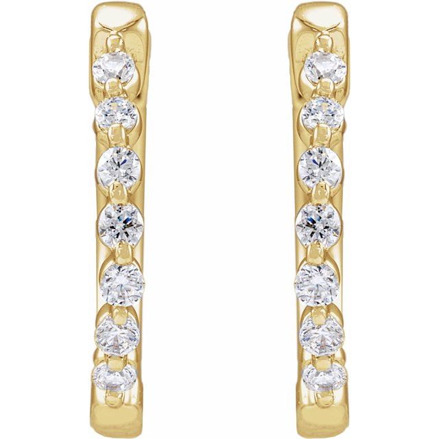 14k-yellow-1/5-ctw-lab-grown-diamond-hoop-earrings
