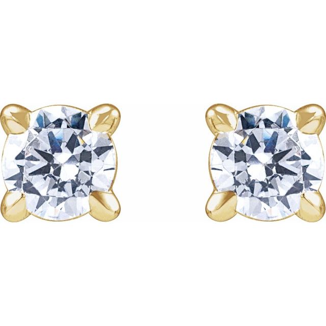 14k-yellow-1/5-ctw-lab-grown-diamond-cocktail-style-stud-earrings