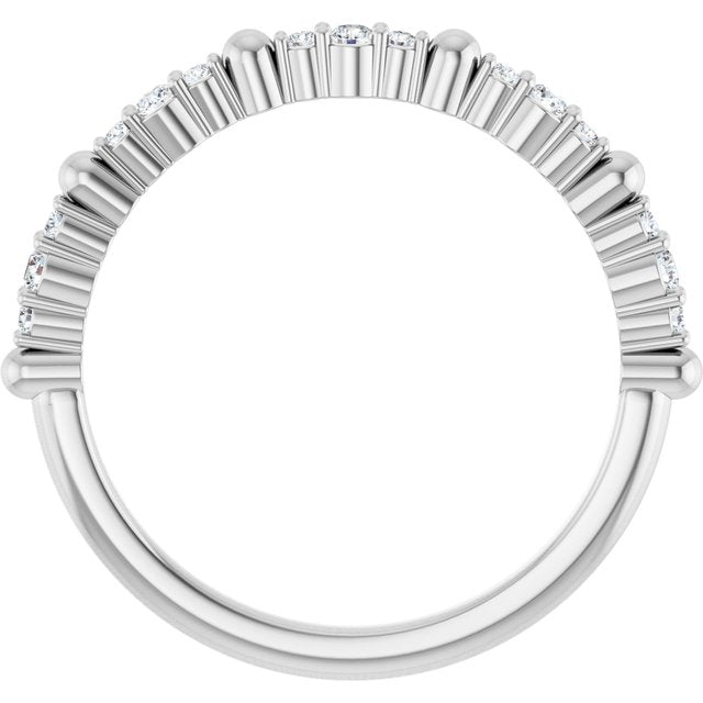 platinum-1/6-ctw-lab-grown-diamond-anniversary-band