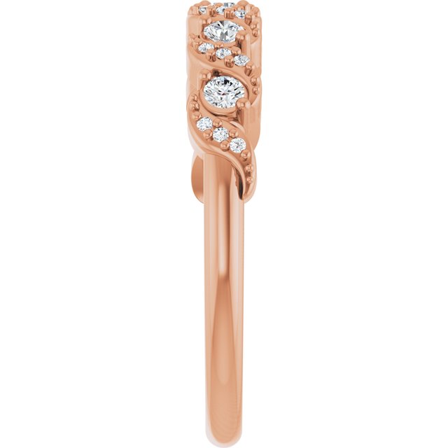 14k-rose-gold-1/5-ctw-lab-grown-diamond-five-stone-anniversary-band