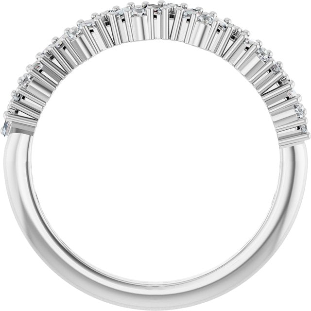 platinum-3/8-ctw-lab-grown-diamond-scattered-anniversary-band