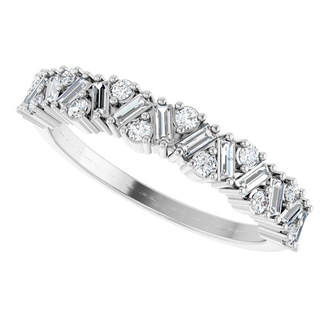 platinum-3/8-ctw-lab-grown-diamond-scattered-anniversary-band