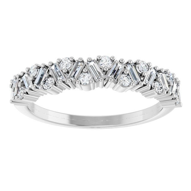 platinum-3/8-ctw-lab-grown-diamond-scattered-anniversary-band