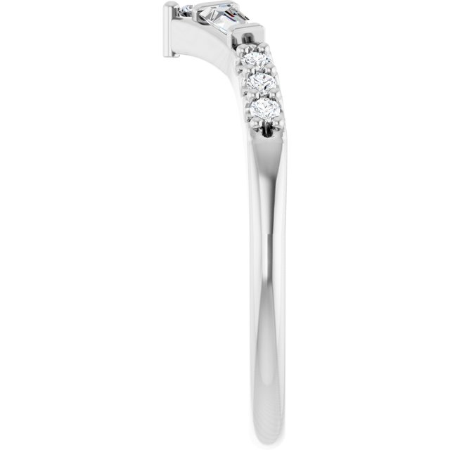 platinum-1/4-ctw-lab-grown-diamond-contour-band