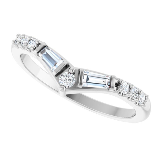 platinum-1/4-ctw-lab-grown-diamond-contour-band