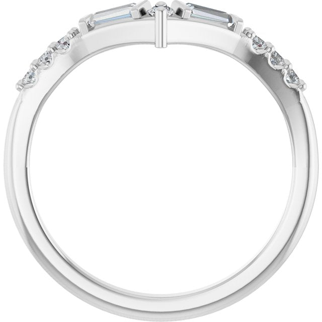 platinum-1/4-ctw-lab-grown-diamond-contour-band
