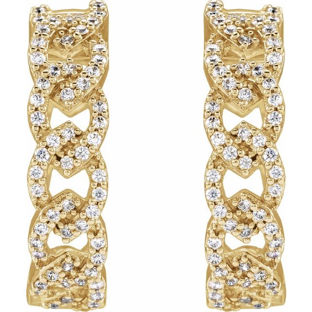 14k-rose-1/2-ctw-lab-grown-diamond--hoop-earrings
