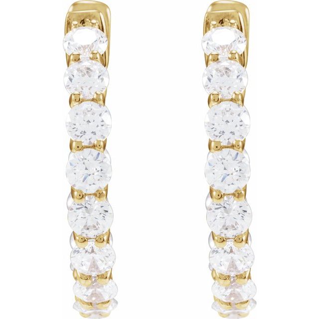 14k-yellow-2-1/5-ctw-lab-grown-diamond-inside-outside--hoop-earrings