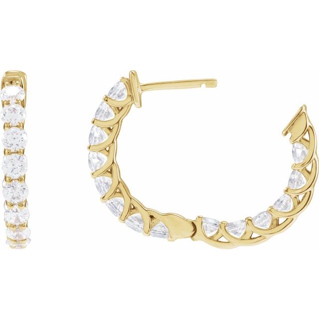 14k-yellow-2-1/5-ctw-lab-grown-diamond-inside-outside--hoop-earrings