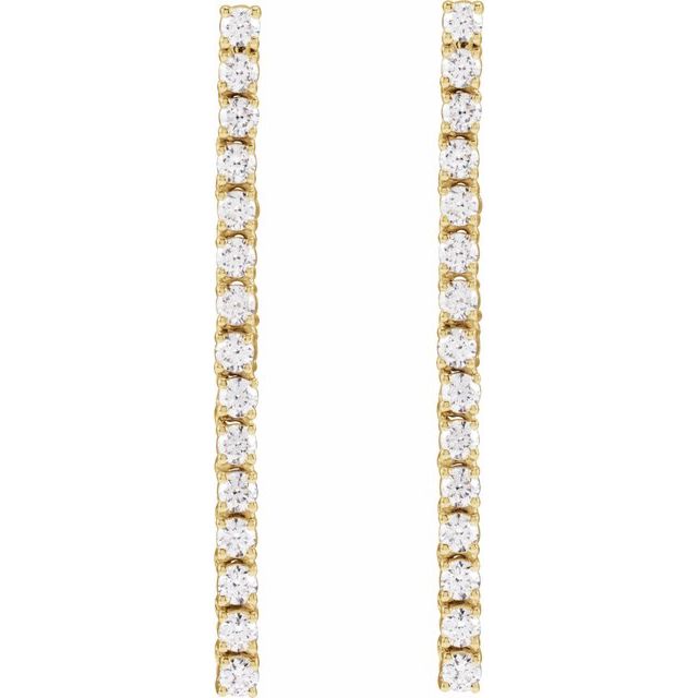 14k-yellow-3/4-ctw-lab-grown-diamond-earrings