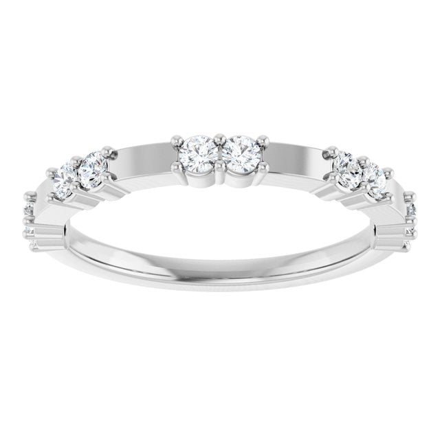 platinum-1/4-ctw-lab-grown-diamond-anniversary-band