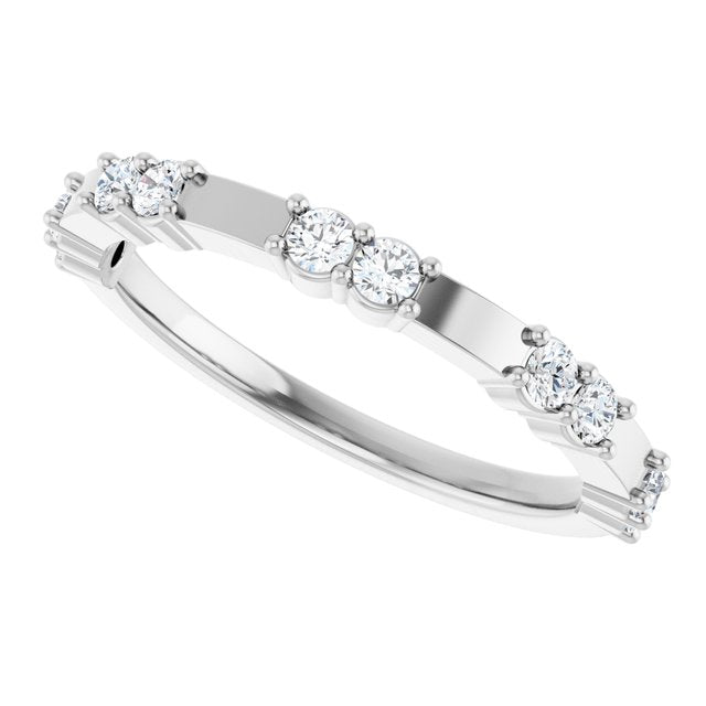 platinum-1/4-ctw-lab-grown-diamond-anniversary-band