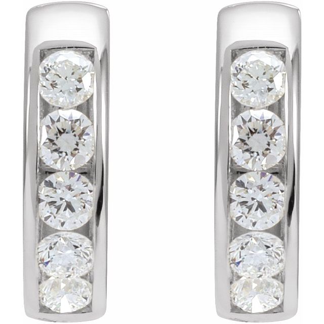 14k-white-5/8-ctw-lab-grown-diamond--hinged-hoop-earrings