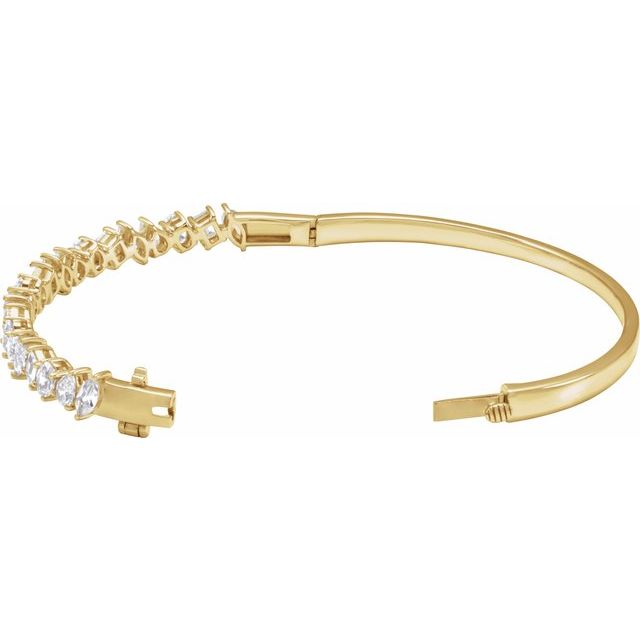 14k-yellow-4-1/5-ctw-lab-grown-diamond-bangle-7"-bracelet
