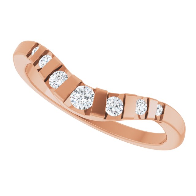 14k-rose-gold-round-1/6-ctw-lab-grown-diamond-channel-set-contour-band