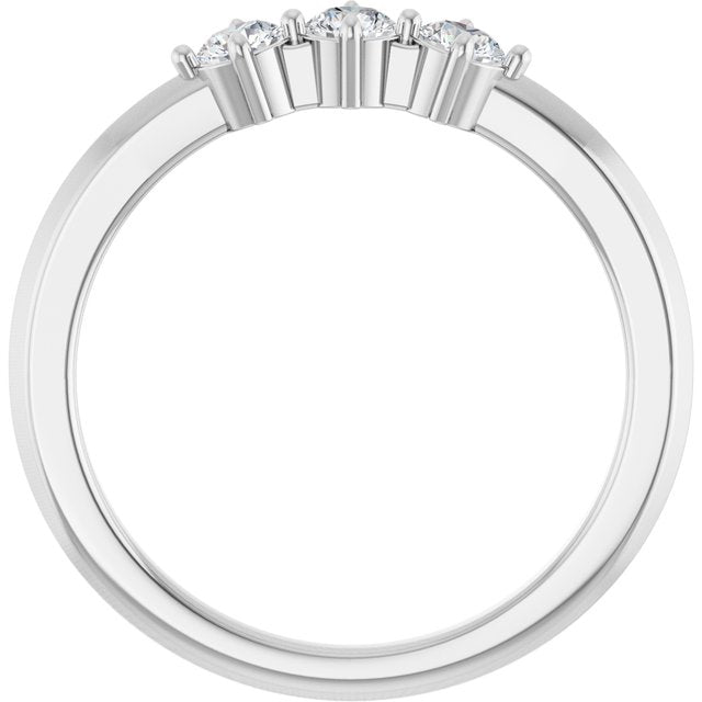 platinum-1/4-ctw-lab-grown-diamond-anniversary-band