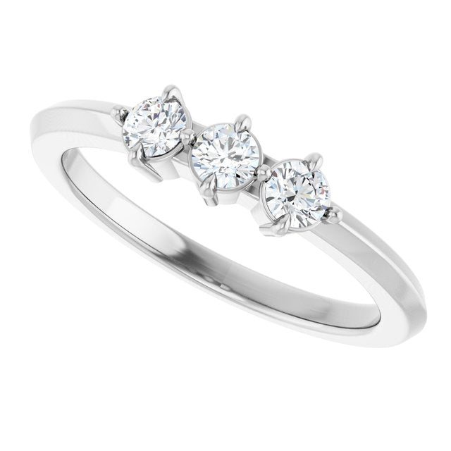 platinum-1/4-ctw-lab-grown-diamond-anniversary-band
