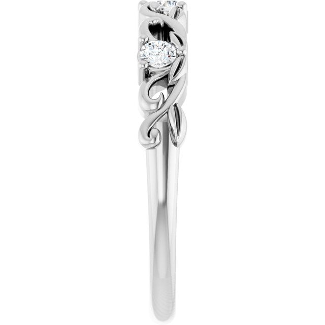 platinum-1/5-ctw-lab-grown-diamond-anniversary-band