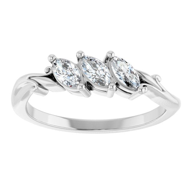 platinum-1/2-ctw-lab-grown-diamond-anniversary-band