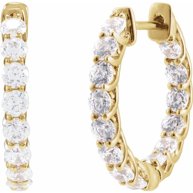 14k-yellow-2-1/5-ctw-lab-grown-diamond-inside-outside--hoop-earrings