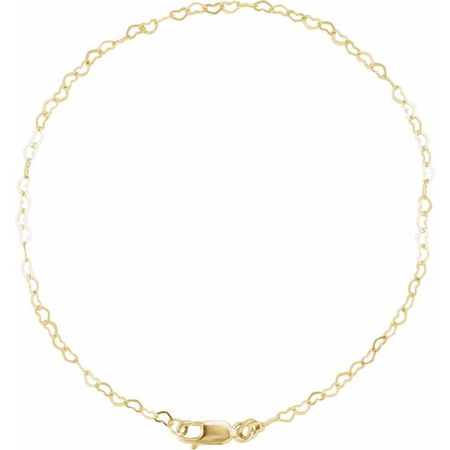 14k-yellow-gold--heart-7"-chain