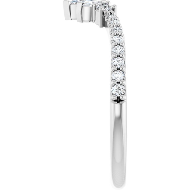 platinum-1/3-ctw-lab-grown-diamond-contour-band