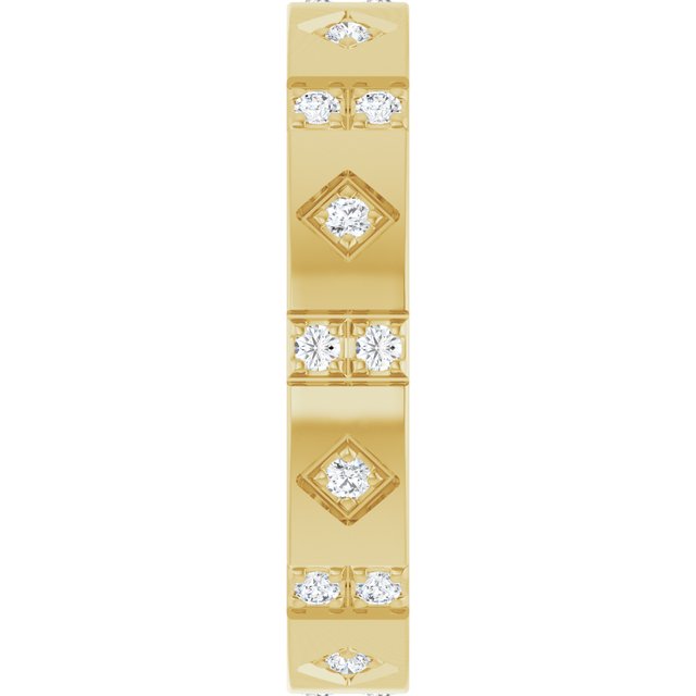 14k-yellow-gold-1/4-ctw-lab-grown-diamond-mens-accented-band