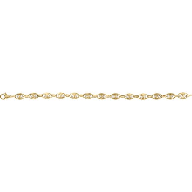 14k-yellow-gold-1-ctw-lab-grown-diamond-mariner-link-7-1/2"-bracelet