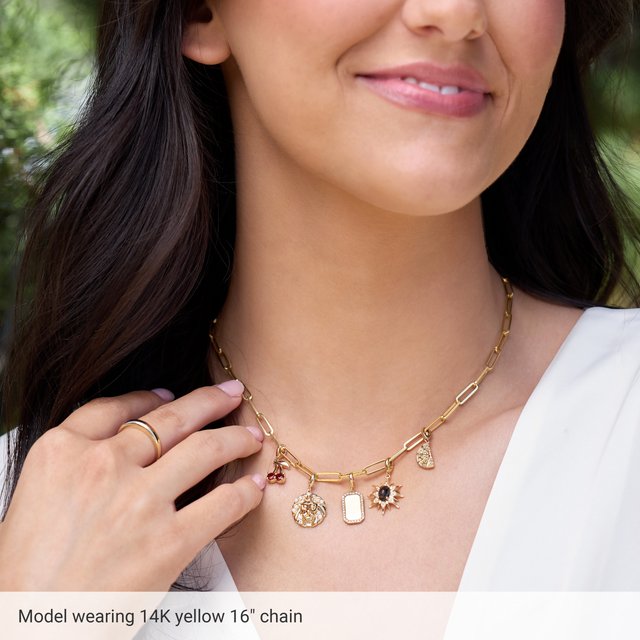 14k-yellow-gold--paperclip-style-7"-chain