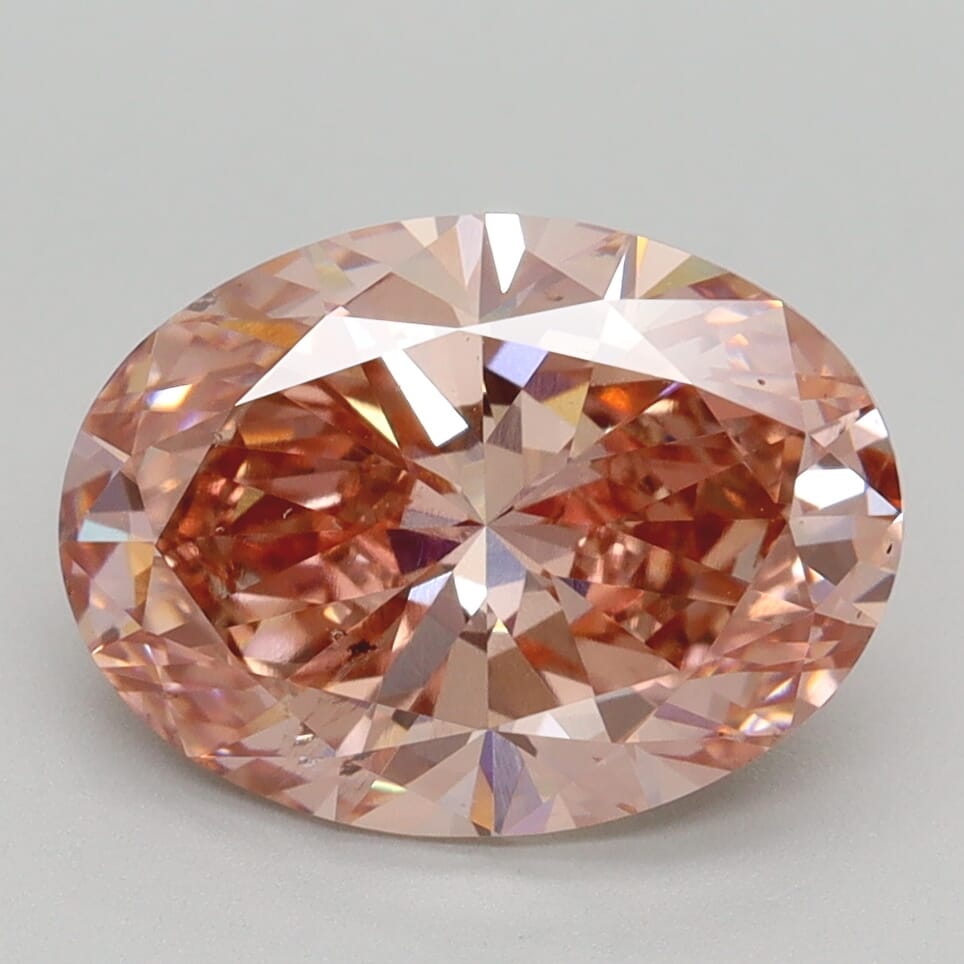Oval 3.21 Fancy Intense  Pink SI1
