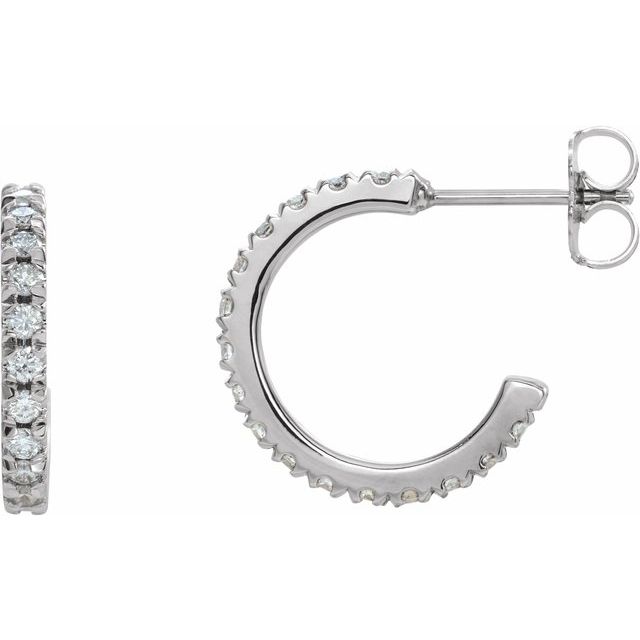14k-yellow-1/4-ctw-lab-grown-diamond-french-set-huggie-hoop-earrings