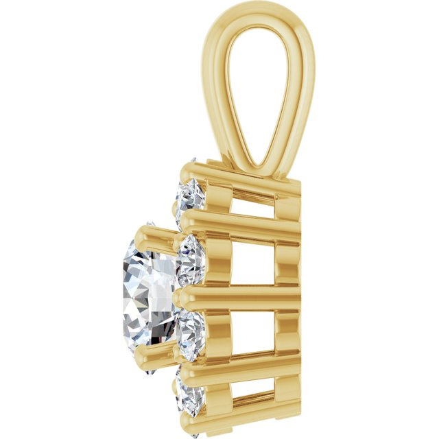 14k-yellow-3/4-ctw-lab-grown-diamond-halo-style-pendant