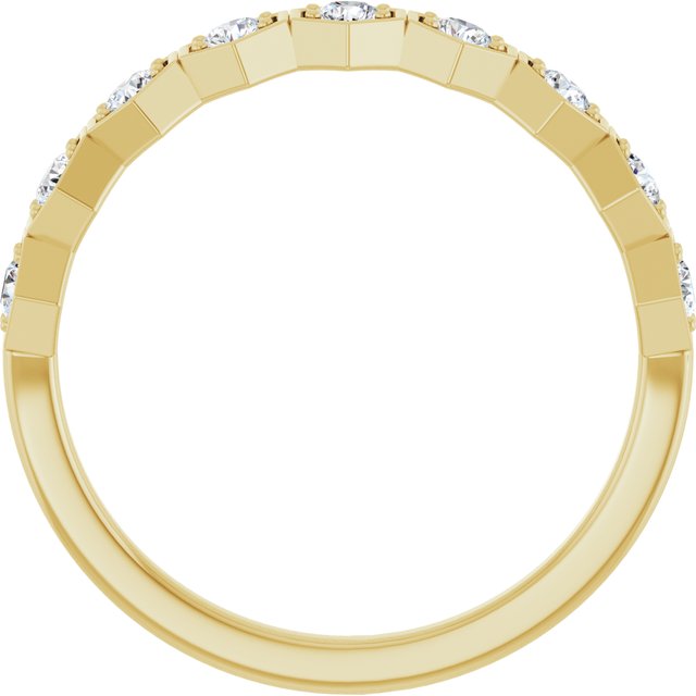 14k-yellow-3/8-ctw-lab-grown-diamond-stackable-ring