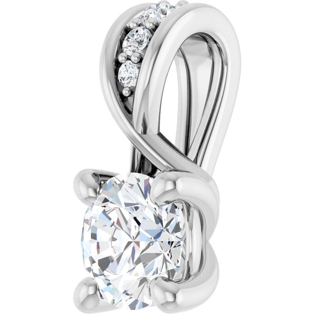 14k-white-1/4-ctw-lab-grown-diamond-pendant