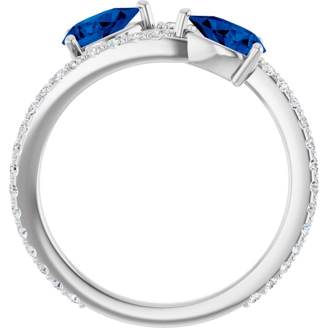 14k-white-lab-grown-blue-sapphire-&-1/3-ctw-natural-diamond-ring