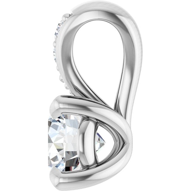 14k-white-1/4-lab-grown-diamond-pendant