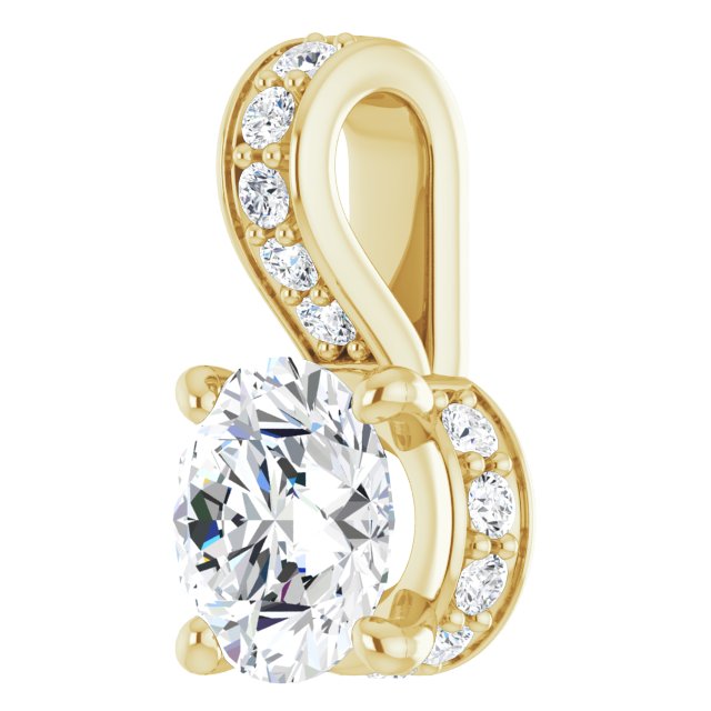 14k-yellow-1/2-ctw-lab-grown-diamond-pendant