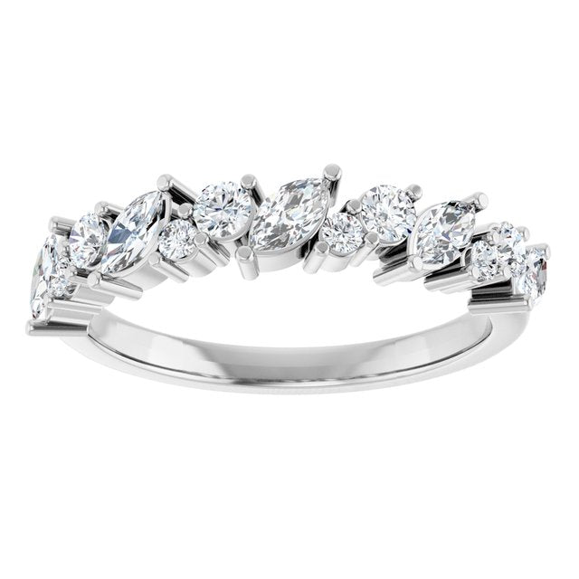 14k-white-gold-3/4-ctw-lab-grown-diamond-anniversary-band