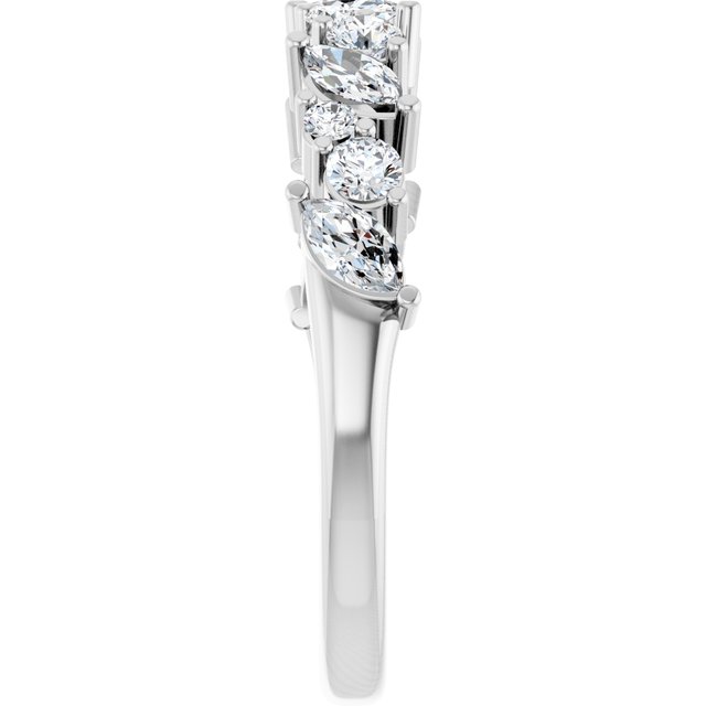 14k-white-gold-3/4-ctw-lab-grown-diamond-anniversary-band