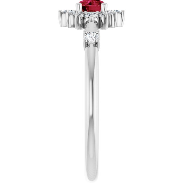 14k-white-lab-grown-ruby-&-1/6-ctw-natural-diamond-halo-style-ring